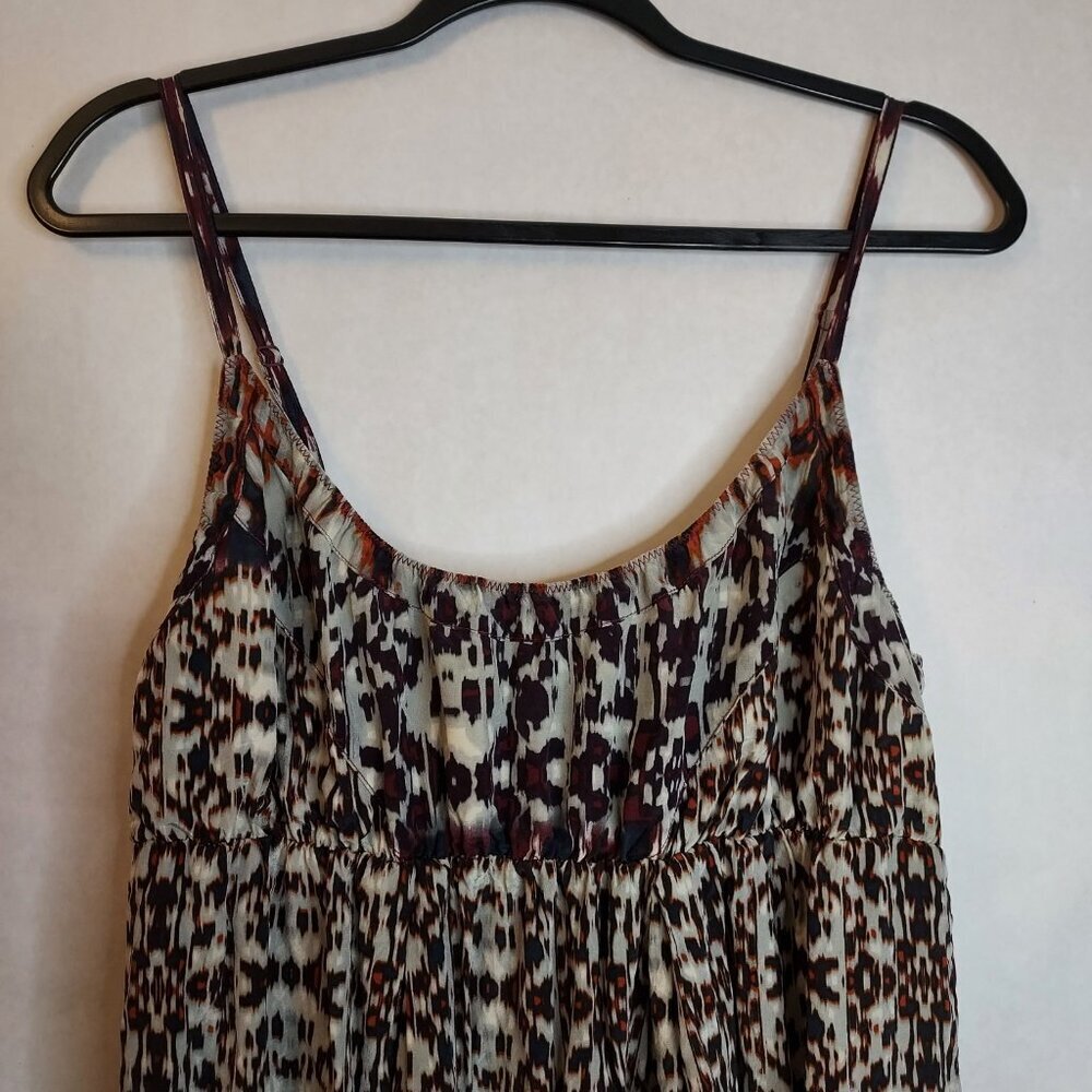 Jigsaw Maxi Slip Dress Women XL 100% Silk Empire Waist Lined Regency Fairy Flowy - Picture 3 of 15